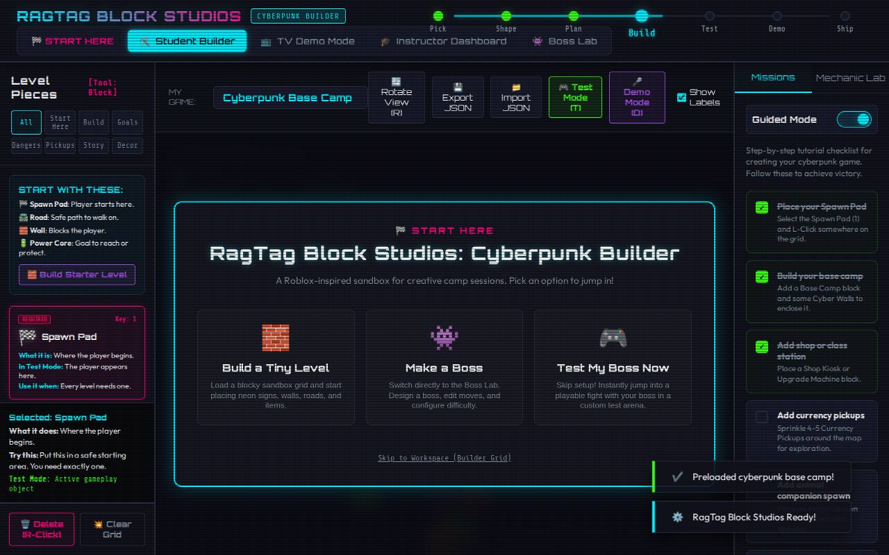 Screenshot of Cyber Glitch Demo