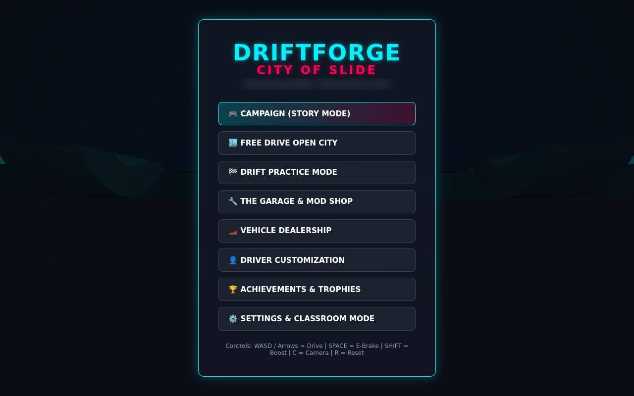Screenshot of DriftForge