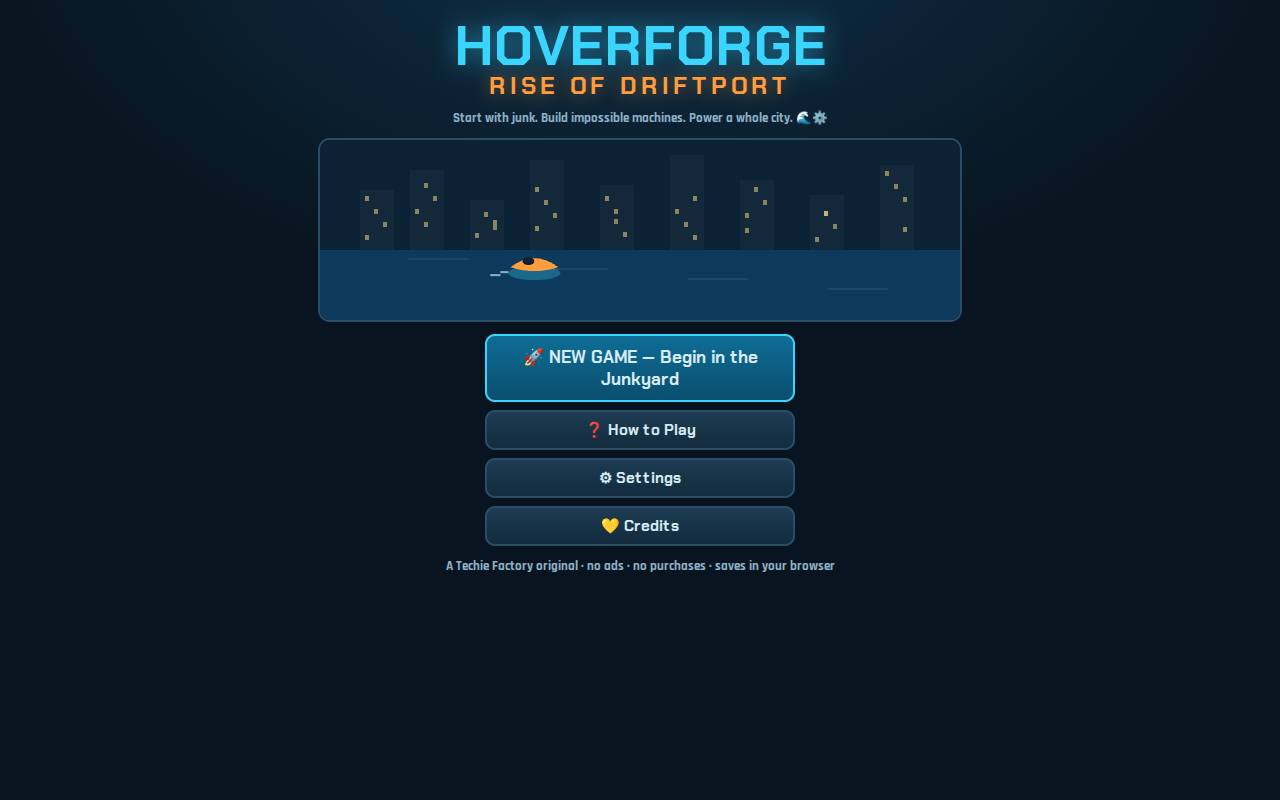Screenshot of HoverForge