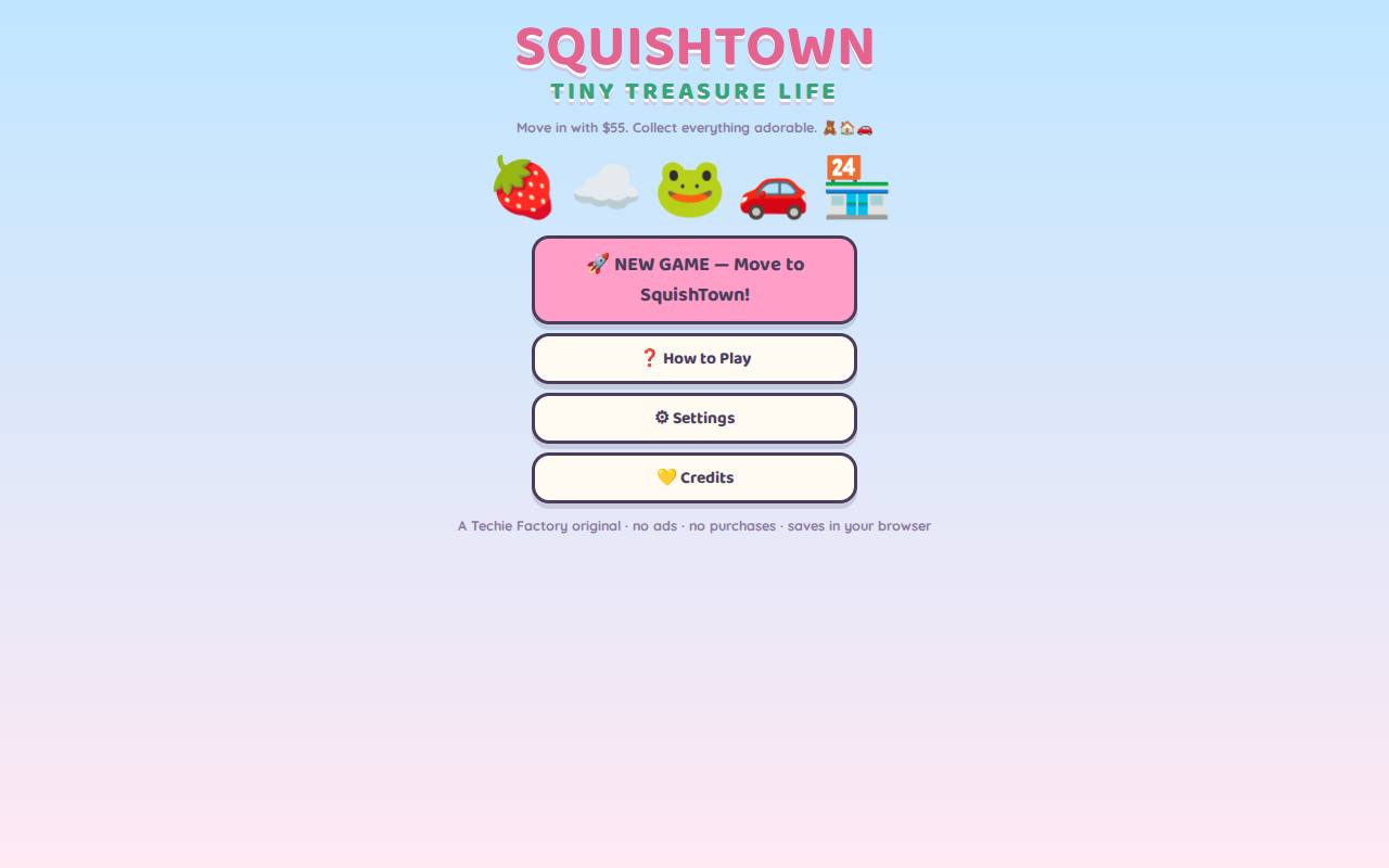 Screenshot of Squish-Ville