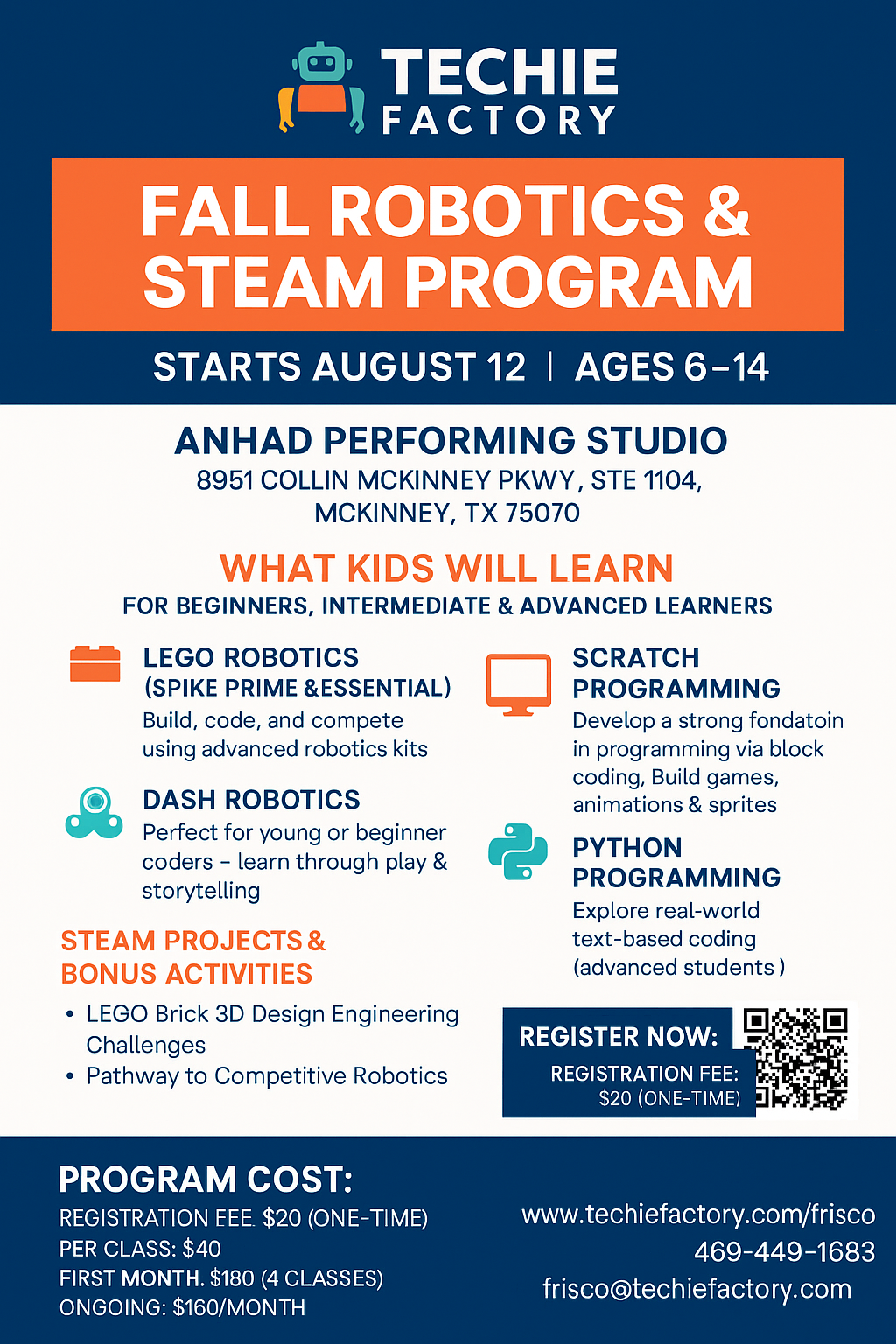 Fall Robotics Program 2025 Mckinney