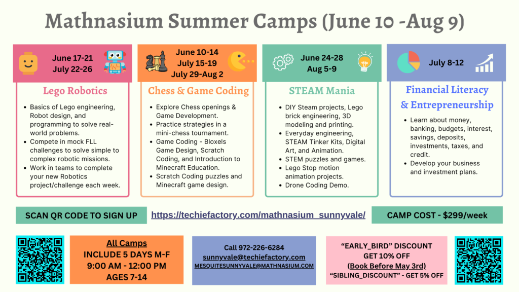 Mathnasium Summer camps